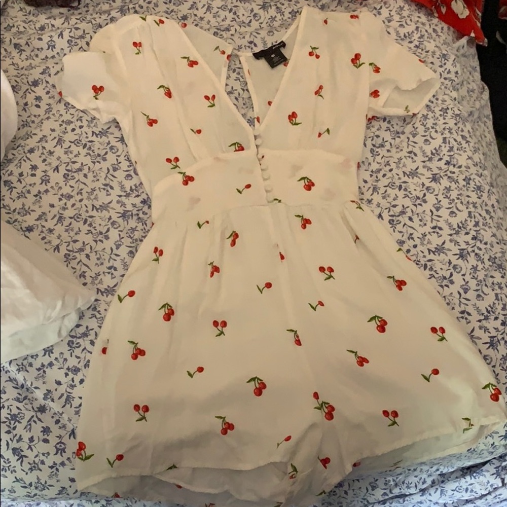 Cherry Aqua romper